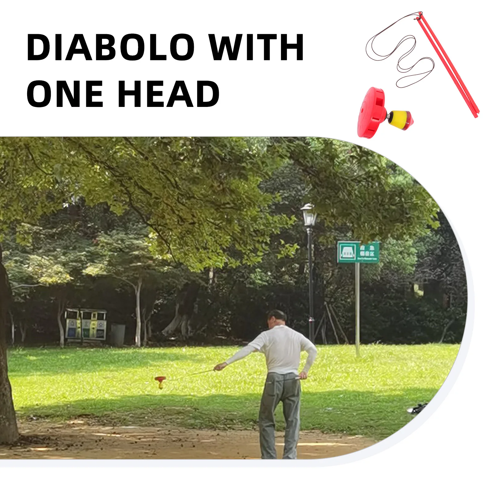 

Diabolo Beginner Juggling Toys Fun Skill Yoyo Ball Bearing Chinese Trick Outdoor