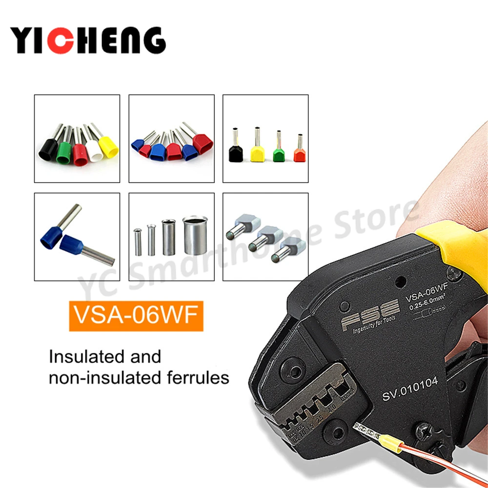 VSA-06WF Labor-saving crimping pliers, ratcheting cold crimping pliers,fast miniature multi-function terminal pliers