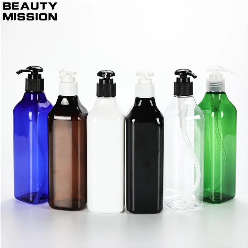 

Multicolor 300ML X 20 Liquid Soap Packaging Plastic Bottles With Round Lotion Pump Travel Shampoo Shower Gel Plastic Container