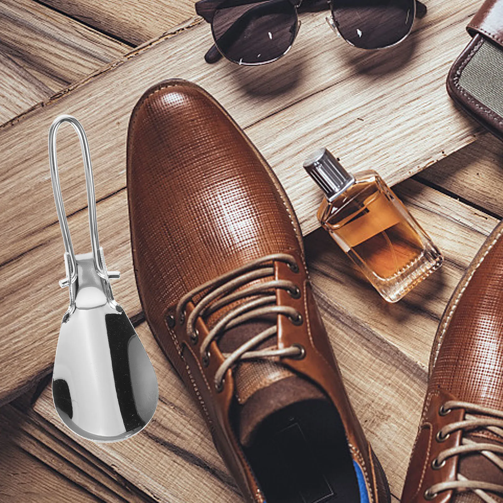 

2Pcs Metal Shoe Horn Long Handle Stainless Steel Travel Shoehorn for Adults Seniors Comfort Grip Shoe Horn Long Shoehorn