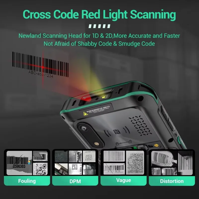 FYJ F9825 5 Inch 1D 2D Scanner Touch Screen Handheld Wifi Industrial Terminal Pda Android Data Terminal Handheld Pda