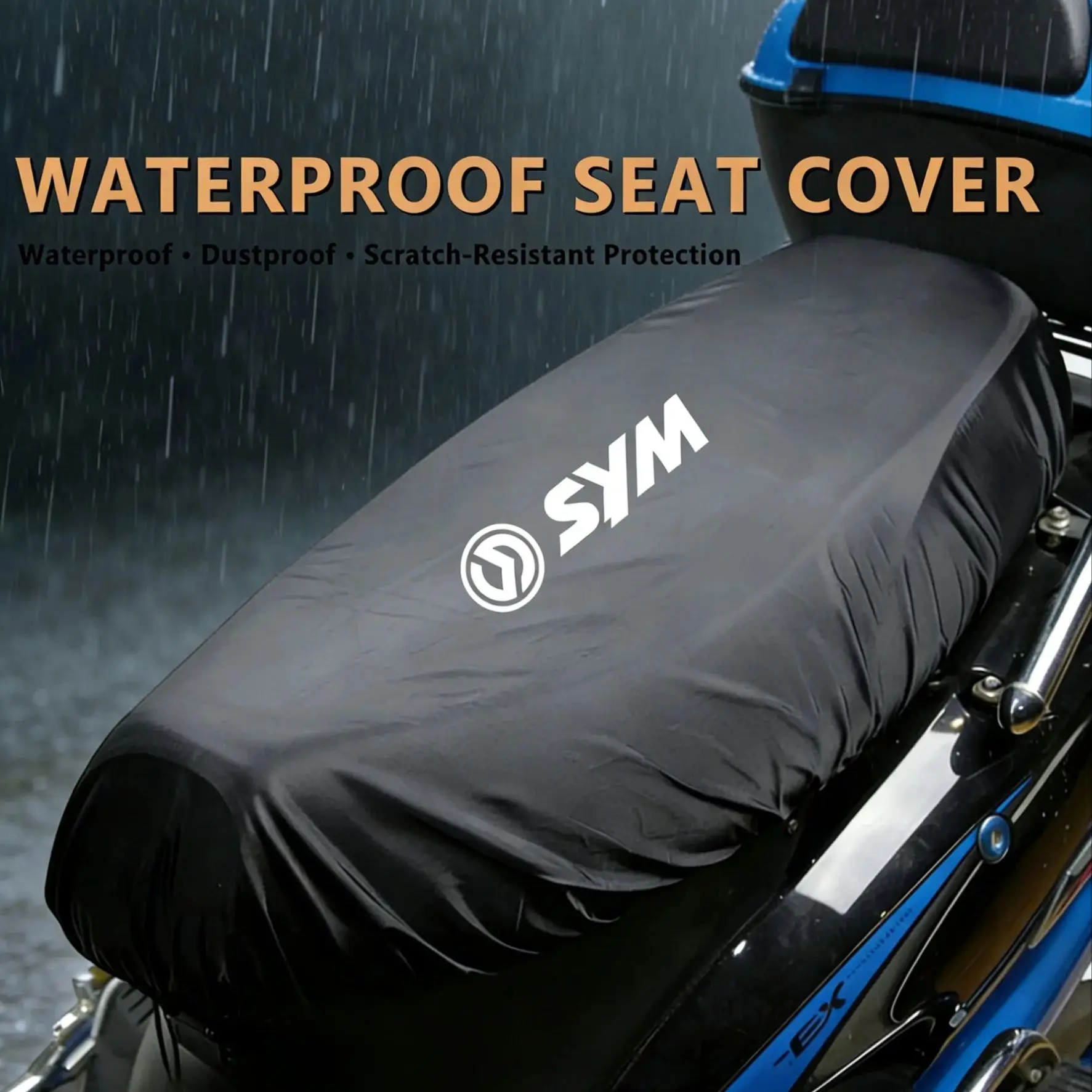 Waterproof UV Heat Insulation Scratch-Resistant Motorcycle Seat Cover – Fit for SYM Jet 4/14/50/125/150 & Jet X 125/150