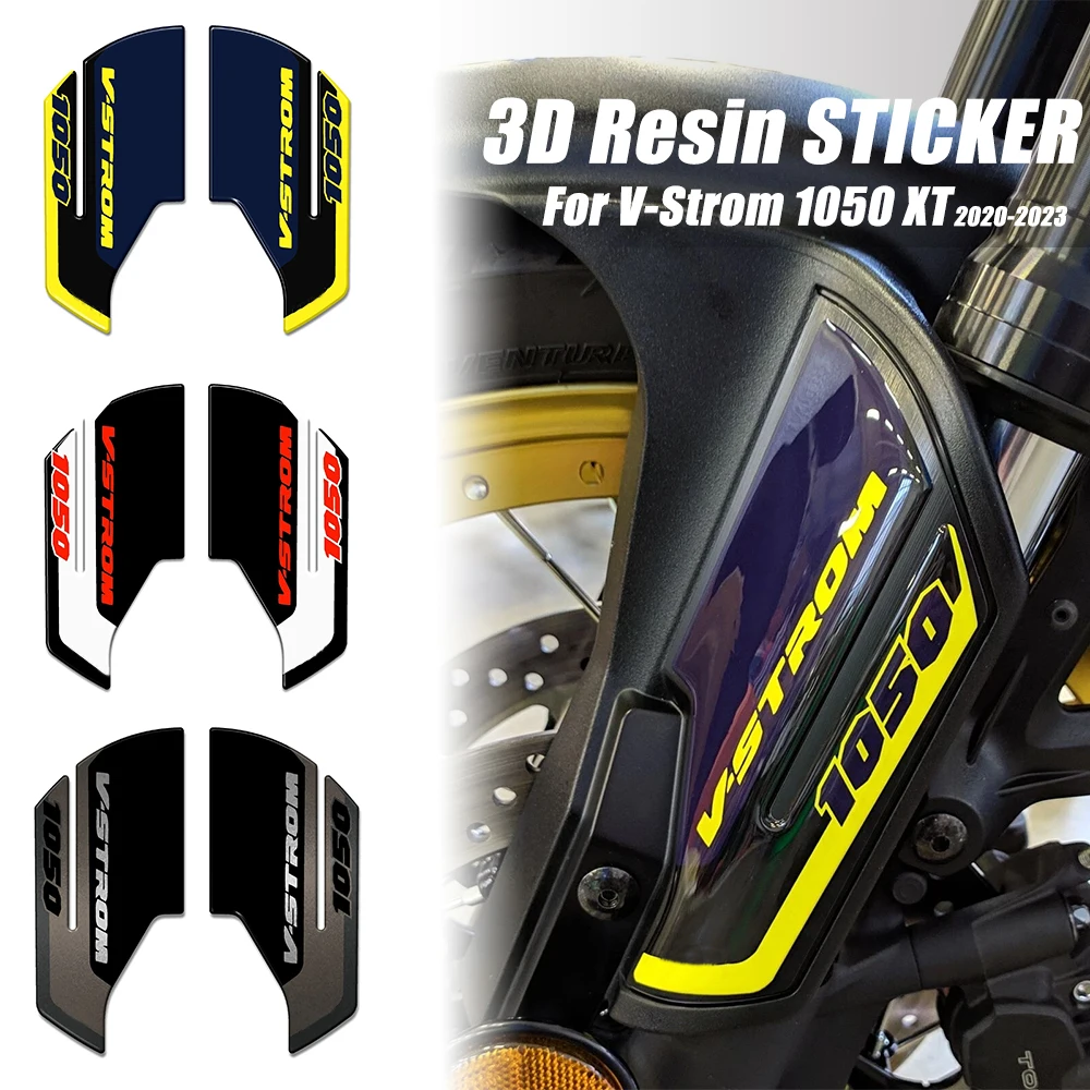 For V-Strom 1050 XT 2020-2023 Resin 3D Front Fender Side Decals 3D Gel Epoxy Resin Sticker