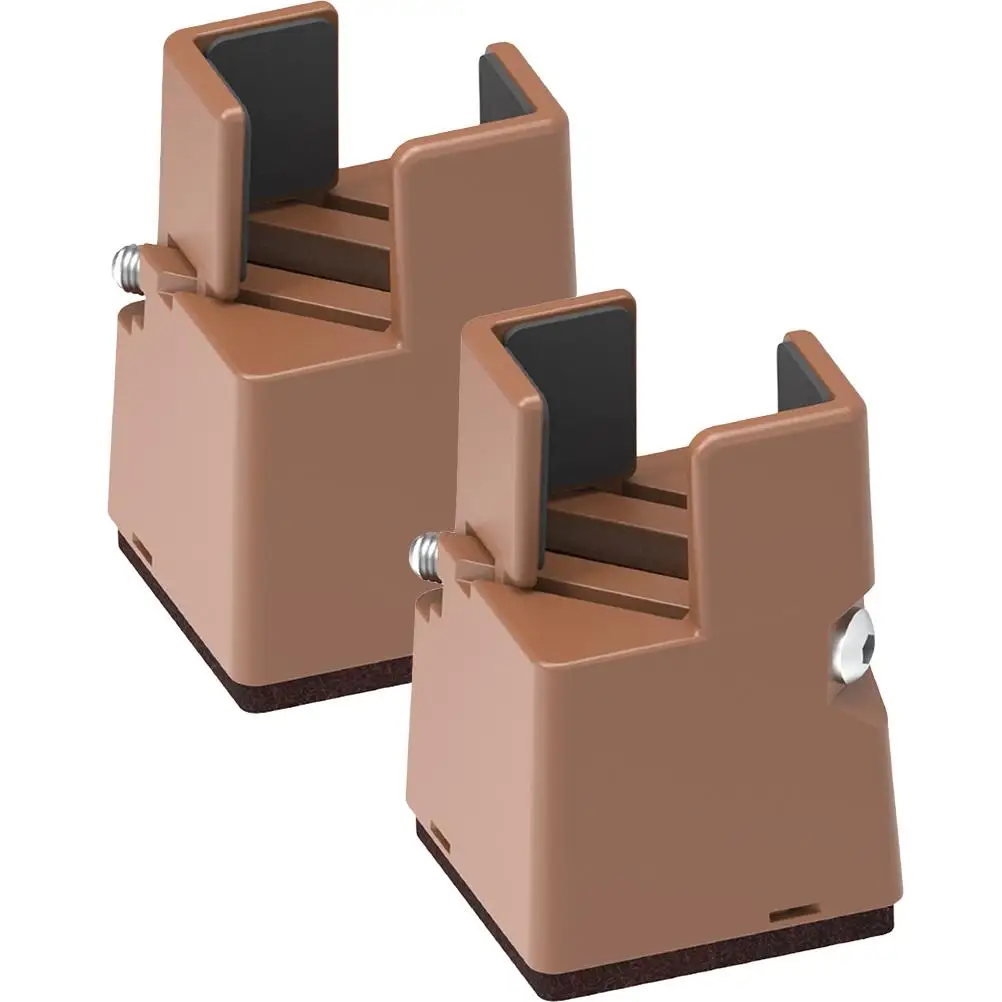 

2 Pcs Heightened Table Mat Furniture Extender Bed Raising Blocks Riser Frame Risers for Couch Legs Steel Adjuster