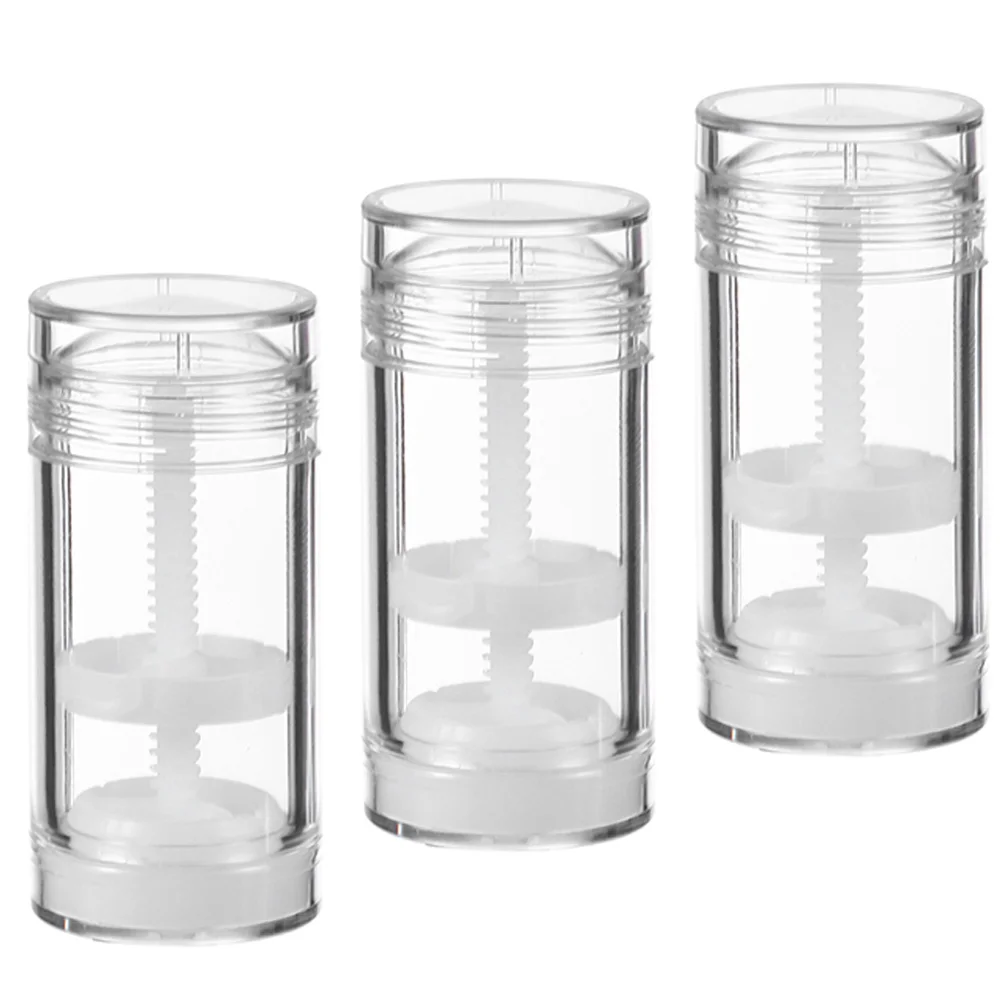 

3 Pcs Container Deodorant Tube Lip Gloss Refillable Toothpaste Wands Empty Containers