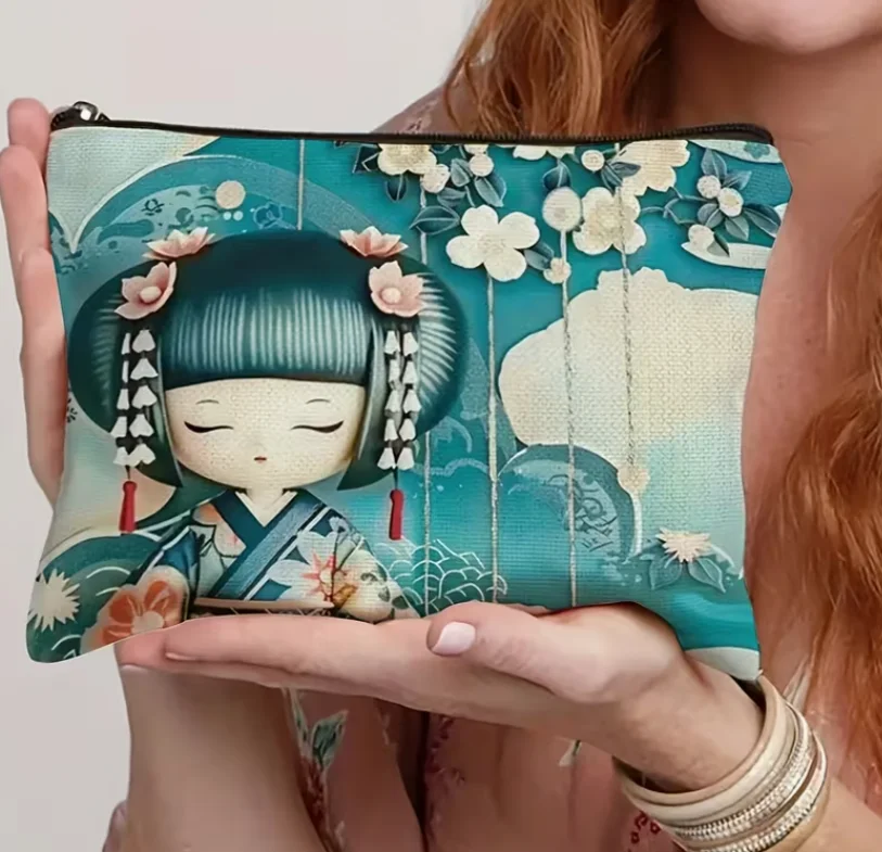 Japanese Outdoor Camping - Geisha Tasarımlı Retro Japon Tarzı Makyaj