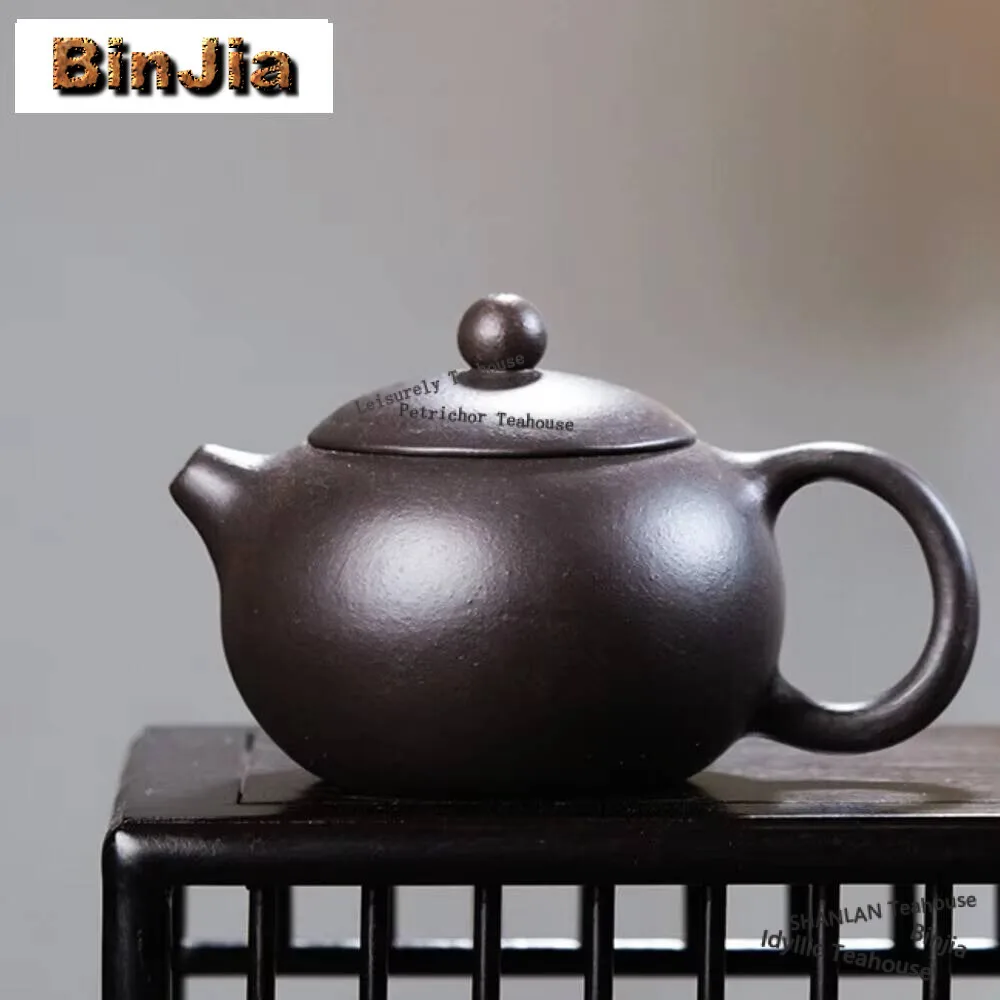 

155ML Yixing Tea Pot Boutique Purple Clay Xishi Teapot Ore Beauty Kettle Master Handmade Teaware Tea Ceremony Ball Hole Filter