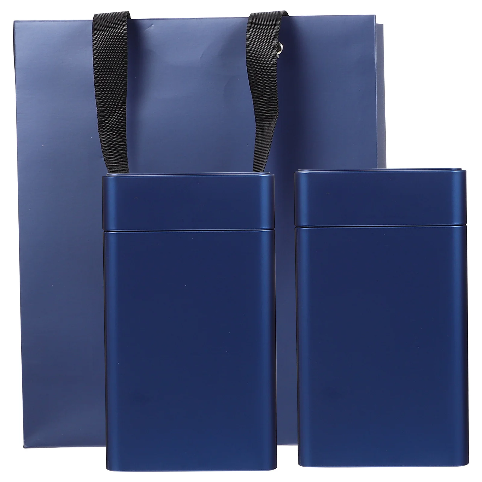 

2pcs Square Tin Container Tea Storage Holder Multi-Use Tinplate Canister Sealing Jar For Dry Food Coffee Beans Snacks Kitchen