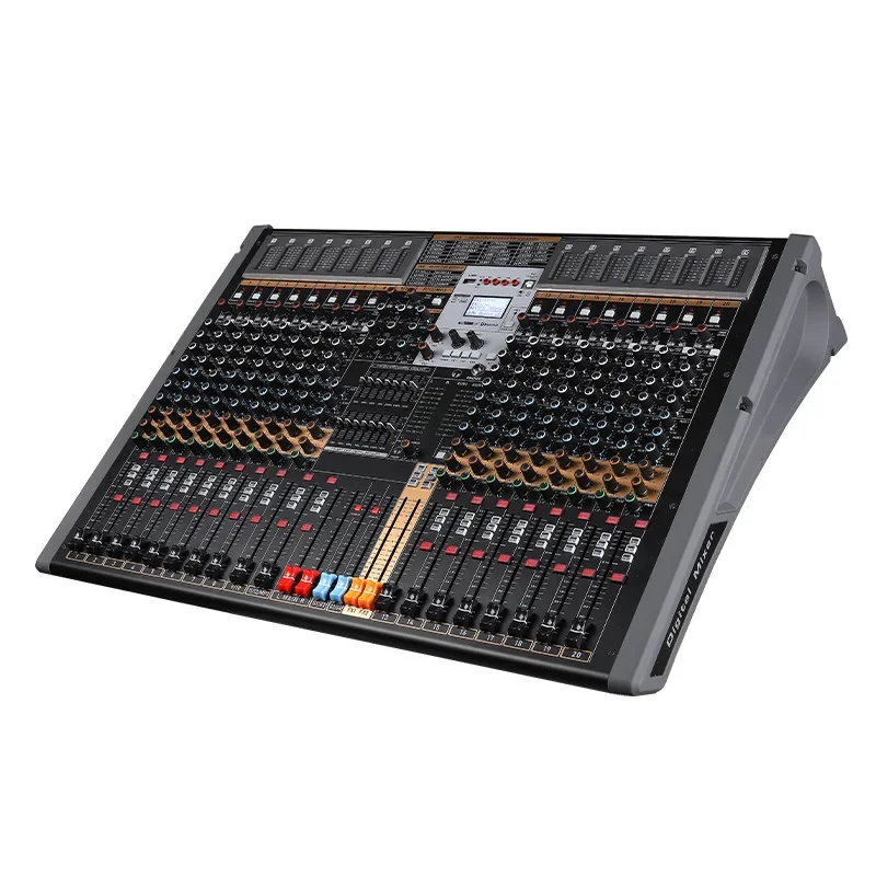 2026 New XTUGA TFB20 Professional Audio Mixer 20-Channel Dual 7-Segment Balanced Tuning USB Interface For Video Lighting Profess