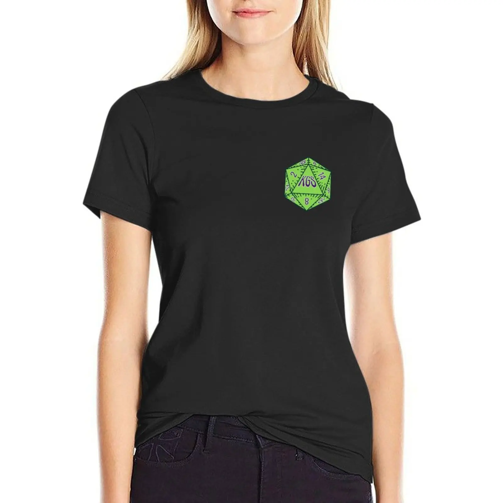 KGS Logo T-Shirt Female clothing shirts graphic tees white t shirts for Women