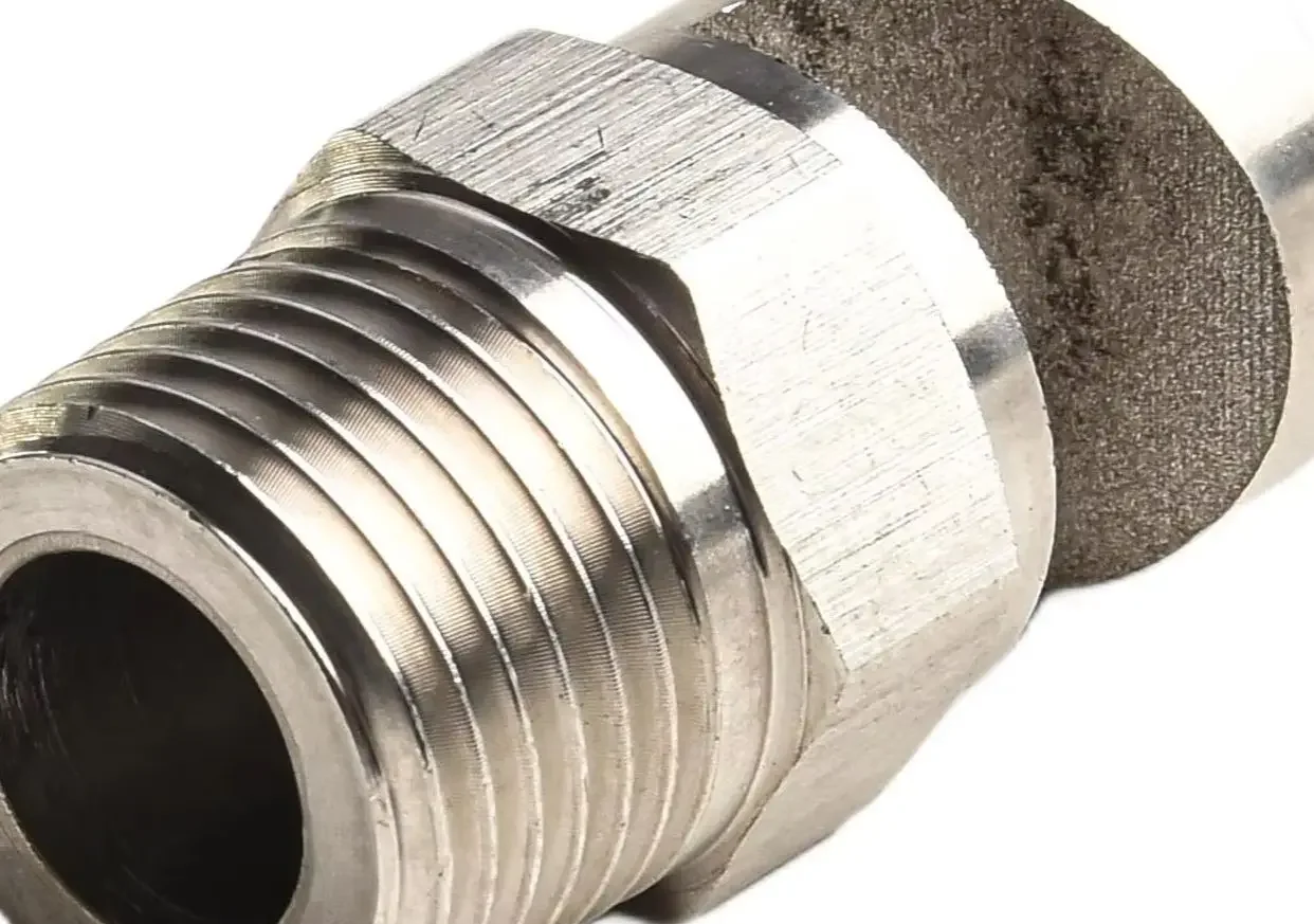 Wide-Angle Armless Nozzle, 1/2-inch-BSP Threaded Interface, Stainless Steel Cover SprayGun For Garden Sprayer Connectors