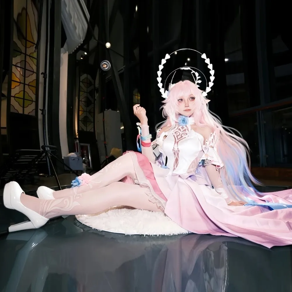 Spiel Honkai Star Rail Honkai Impact 3rd Cyrene Cosplay Kostüm Perücke Outfit NEUER Stil Cyrene Kleid Weihnachten Halloween Party Anzug