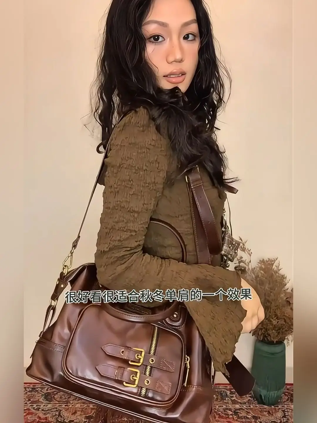 JIAERDI Retro Brown Large Capacity Purse Women 2025 Vintage Leather Handle Mini Backpacks Ladies Hot Girls Y2k Bags Aesthetic