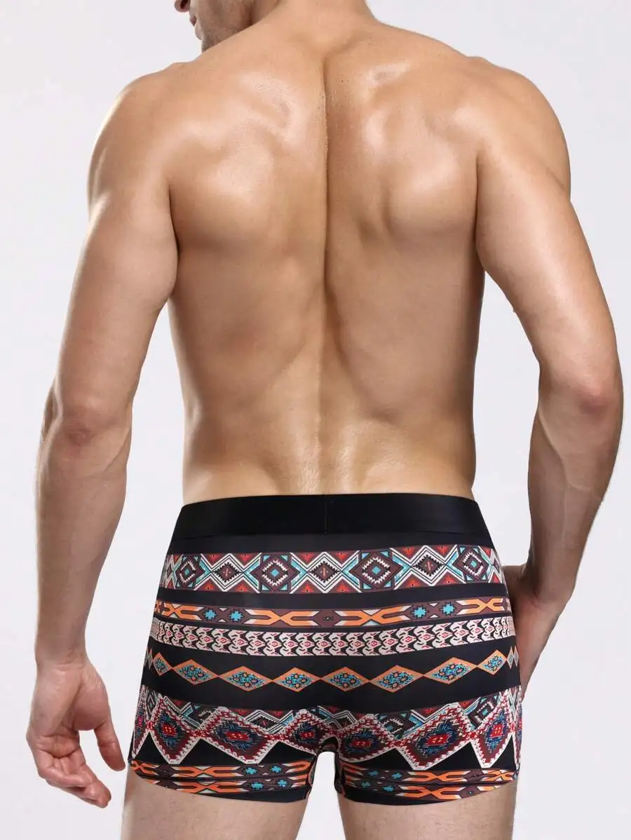 Mens Geometric Print Boxer Briefs
