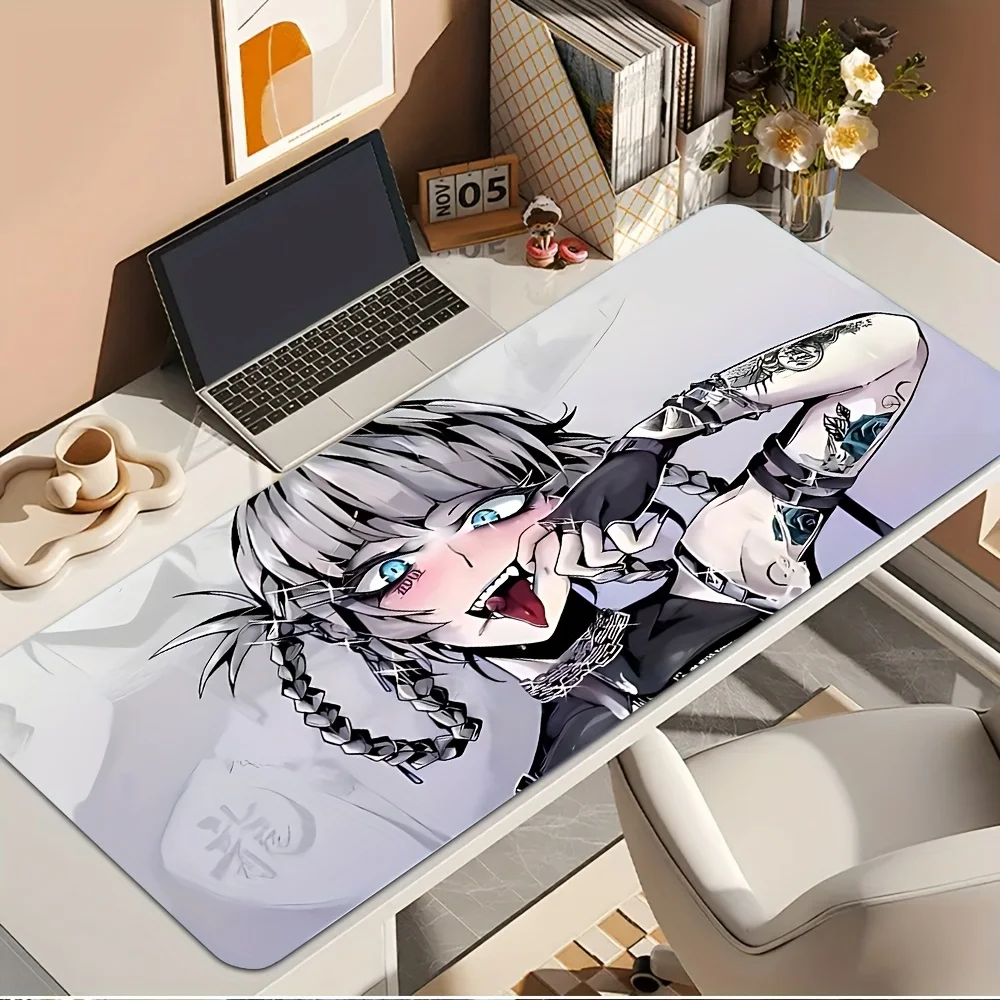 

Super cool anime girl Kawaii Mouse Pad Desk Mat gaming mats rubber anti-slip Durable pc accessories keyboard mouse pads maus pad