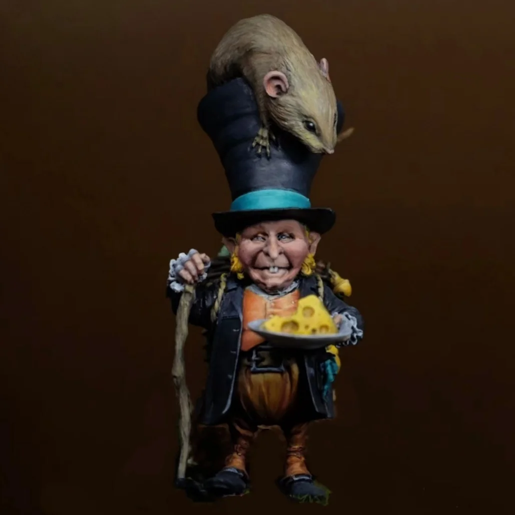 

1/24 Scale Resin Figure Assemble Model Kit Dwarves and Mice Unassembled and Unpainted 3D printing DIY toy 640
