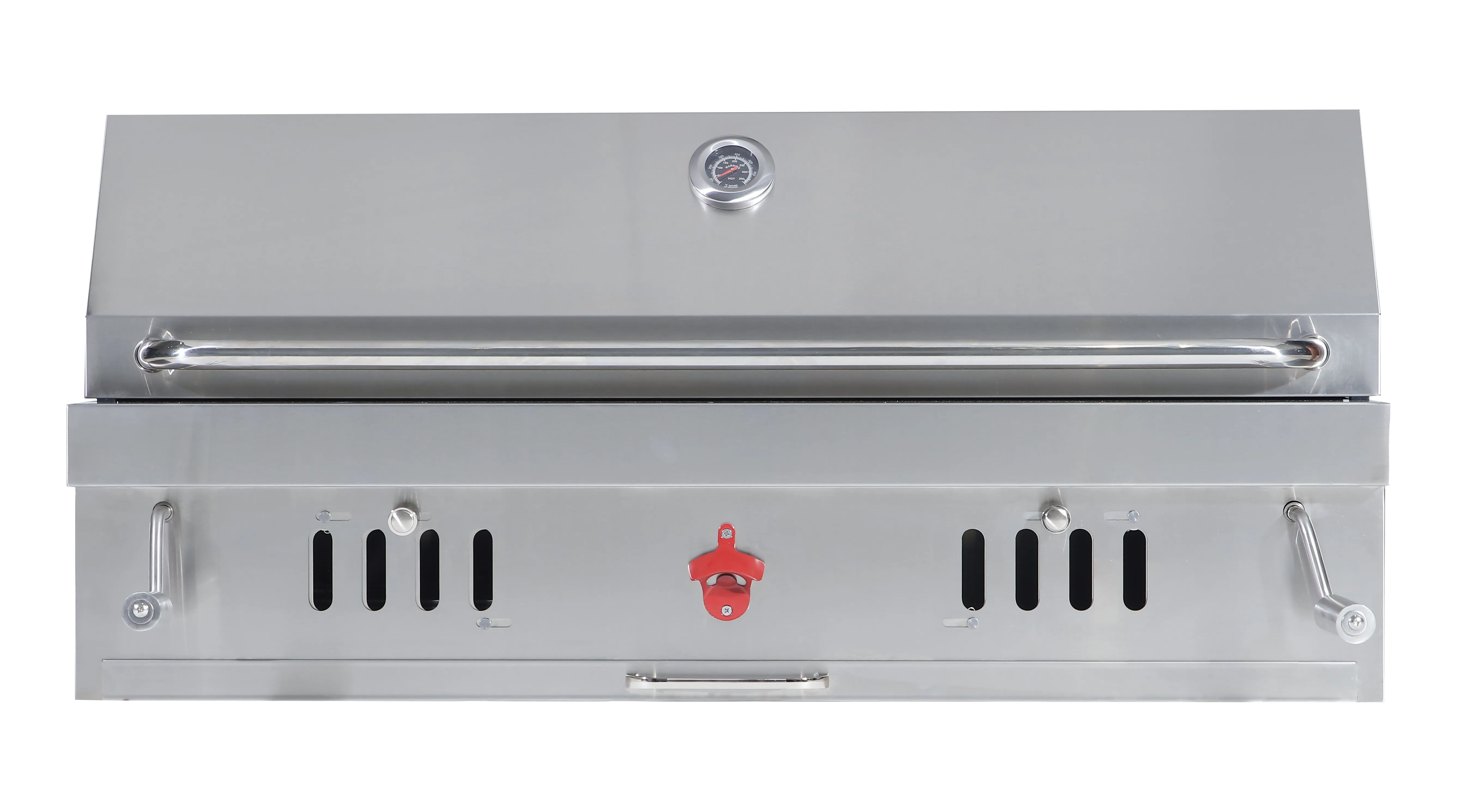 43inch Stainless Steel Built-in BBQ Grill, Double Lid for Heat Retention