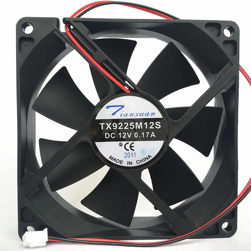 TX9225M12S DC 12V 0.17A 90x90x25mm 2-Wire Cooling Fan