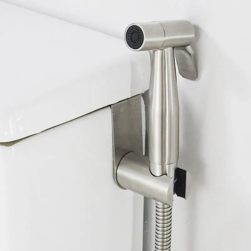 1pcs Stainless Steel Holder Hook Hanger  Sprayer Holder Toilet Bathroom Attachment Hanging Bracket For Hand Shower