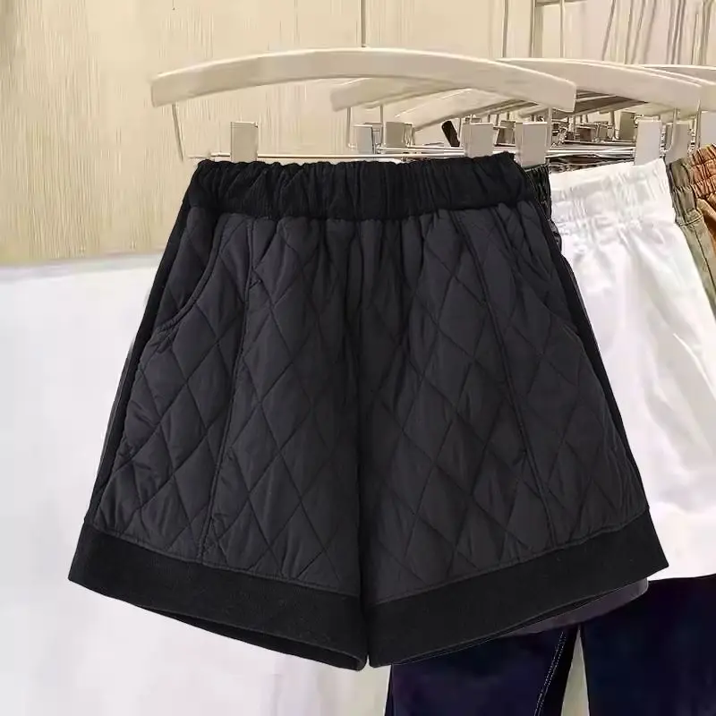 

Ретро-шик: женские повседневные брюки с высокой талией и широкими штанинами, универсальные, осенне-зимние, новые, в стиле бут-кэт, с декором в виде ромбов