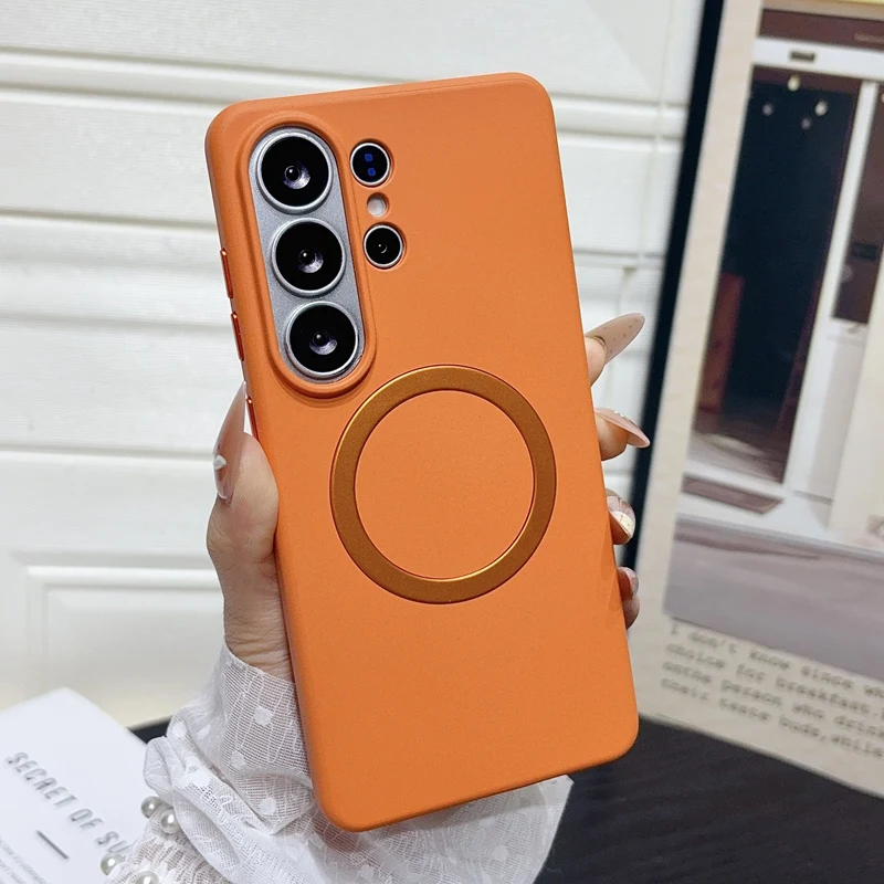 Magnetische Ultradünne Mattierte Hautfreundliche Hülle für Samsung Galaxy S26 Ultra S25Ultra S24Ultra Matte Kabellose Ladekompatible Sturzsichere Abdeckung – Detail 11