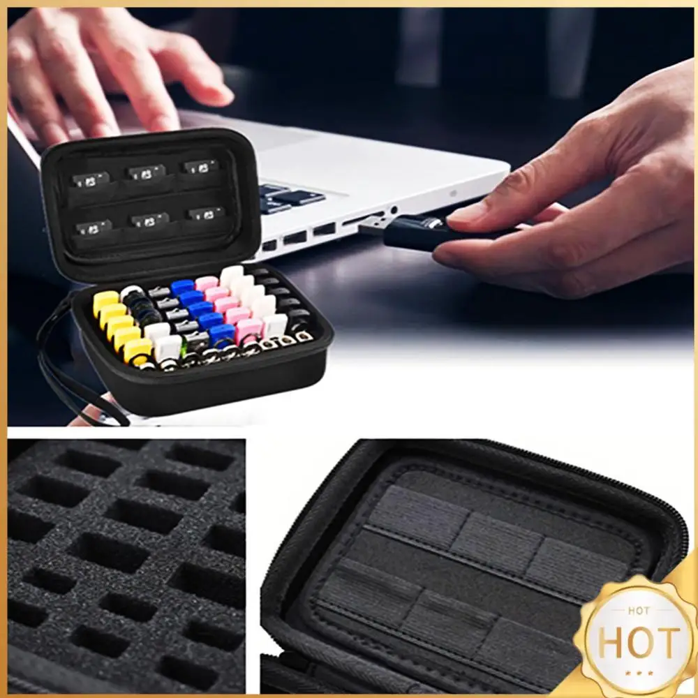 

USB Flash Drive Case SD Card Thumb Drive Holder Organizer Dustproof Storage Case Holder Shockproof USB Flash Drive Storage Bag
