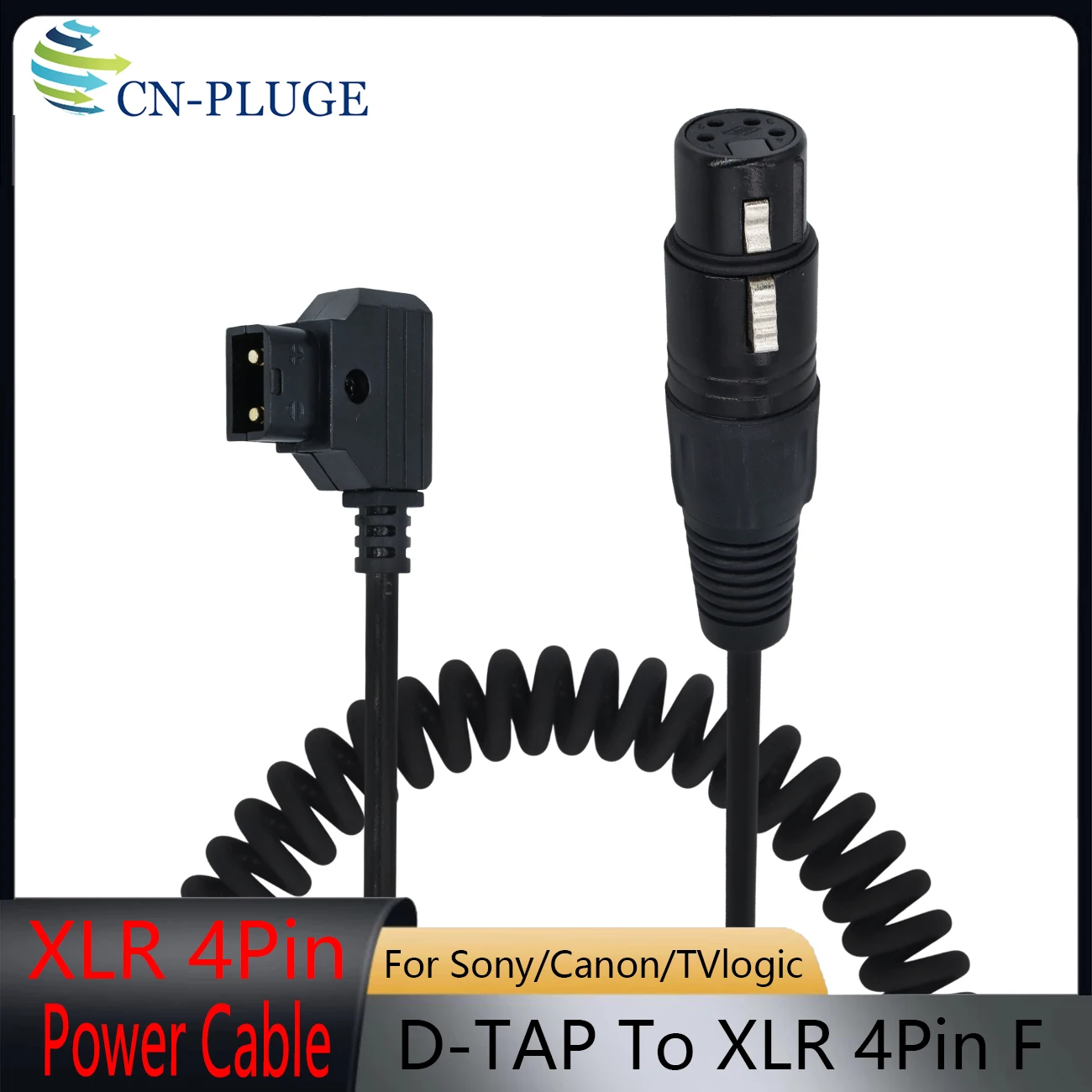Cable For Tvlogic Monitor/SONY Venice2/F55/F5/Canon C500 C700/Blackmagic Camera Power CableXLR 4Pin Female Plug to D-TAP