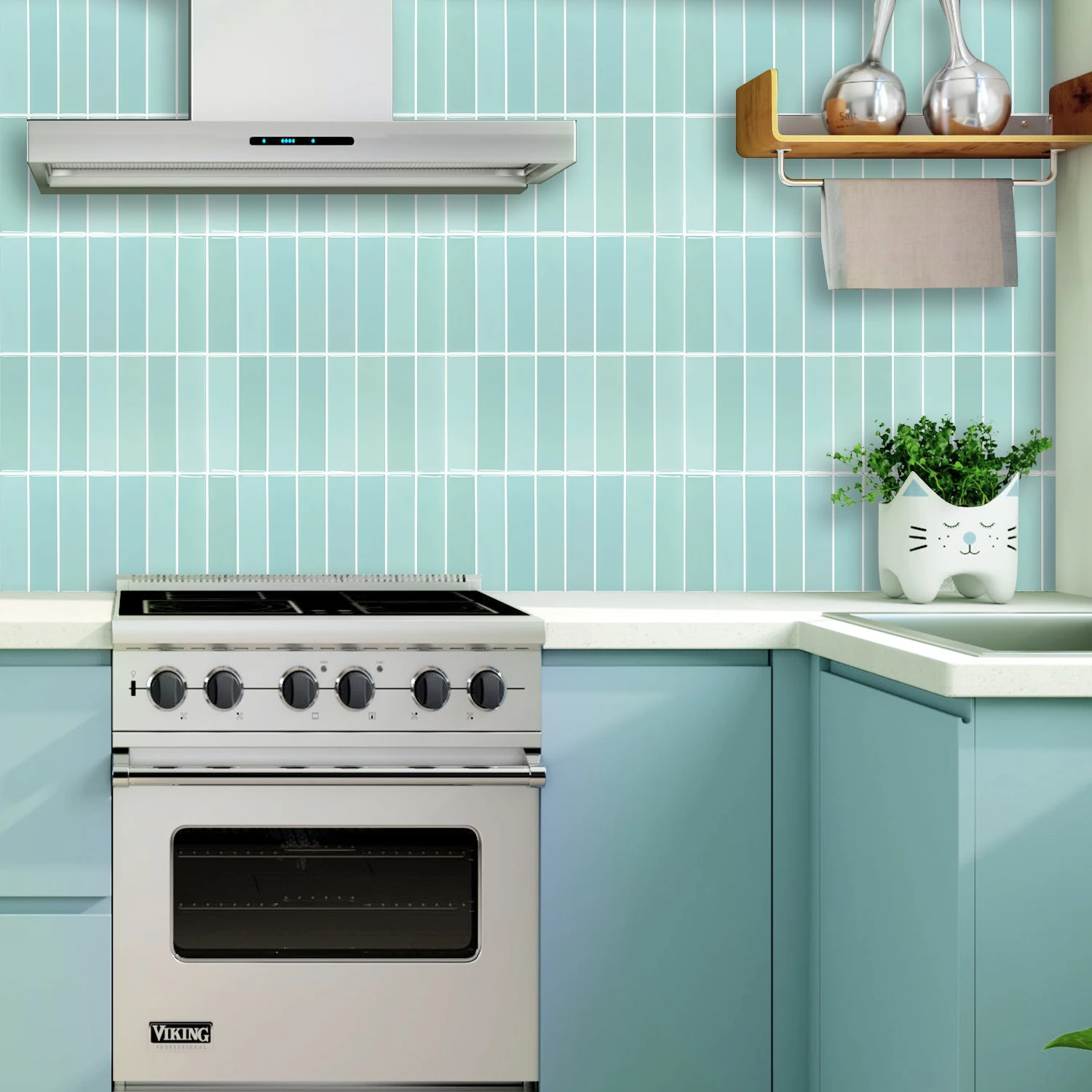Alwayspon Marble Design 3D Peel and Stick Tile Backsplash,Vinyl Tile Sticker Flooring Self Adhesive Tile for Kitchen
