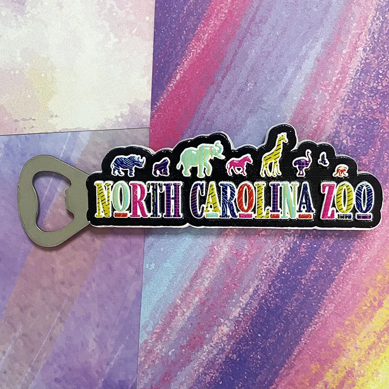 North Carolina, USA, Bottle opener, 3D stereo, refrigerator magnets, tourist souvenirs, decorations, collection gifts