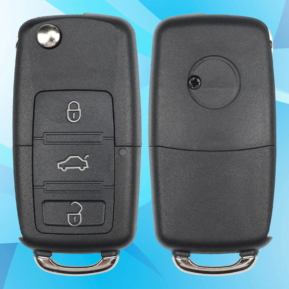 Ly 1K0959753G 48 رقاقة قابلة للطي سيارة مفتاح الوجه عن بعد لشركة فولكس فاجن سيروكو فولكس واجن العلبة سكودا EOS جولف جيتا تيجوان توران حافظة فوب