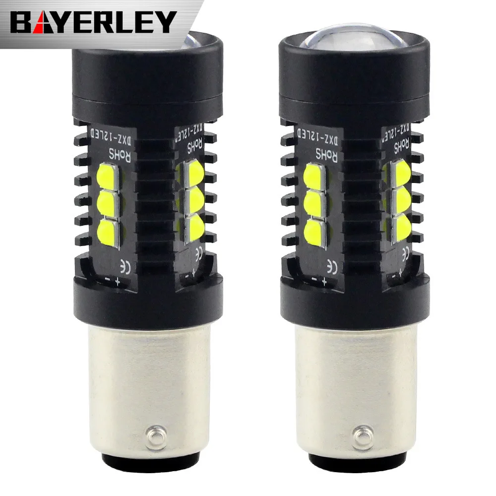 10 PCS Car 1157led Stop Lamp 3030 12smd Bay15d Led Car Lamp Bulb 1156 Signal Lamp 6000K Car Reversing Steering Brake DRL Driving