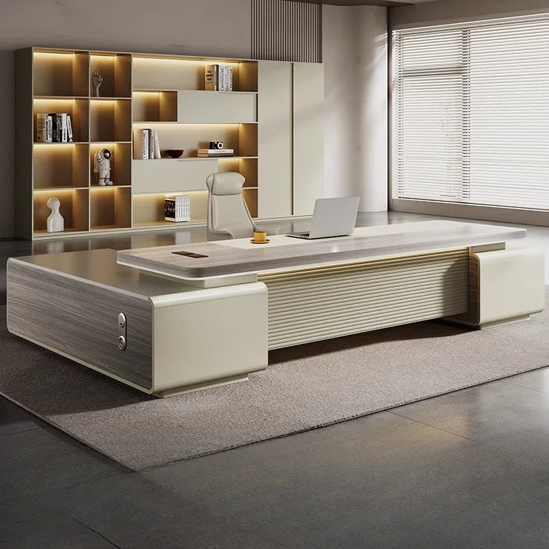 

Desk Executive Manager Drawers Long Office Computer Table Standing