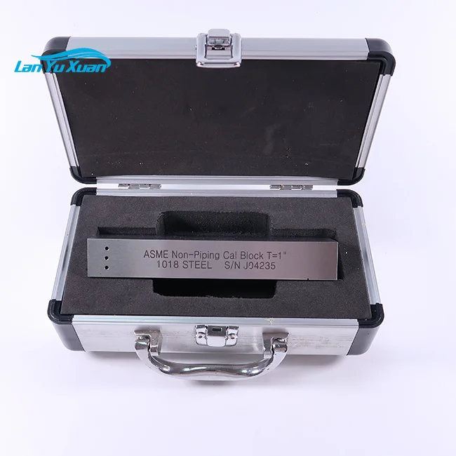 ASME Non-Piping Cal Block T=1 inch  ASME TYPE 1018 steel  calibration block for UT shear wave (1 inch thickness)