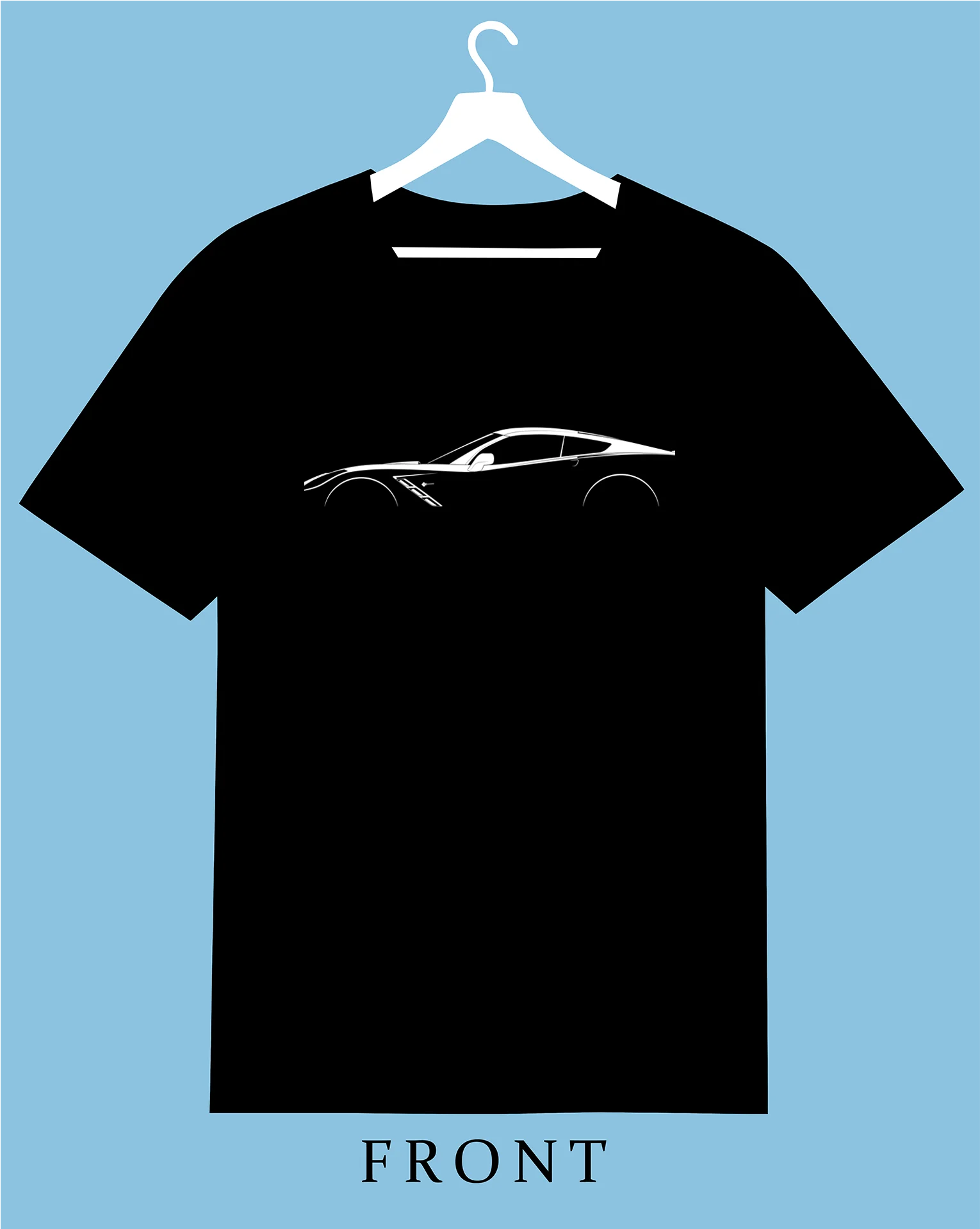 0314 Che.vrolet 21 Corvette Stingray (C7) Silhouette 2025 Men Women T Shirt Casual Racing Car fans Logo tee Enthusiast Graphic S