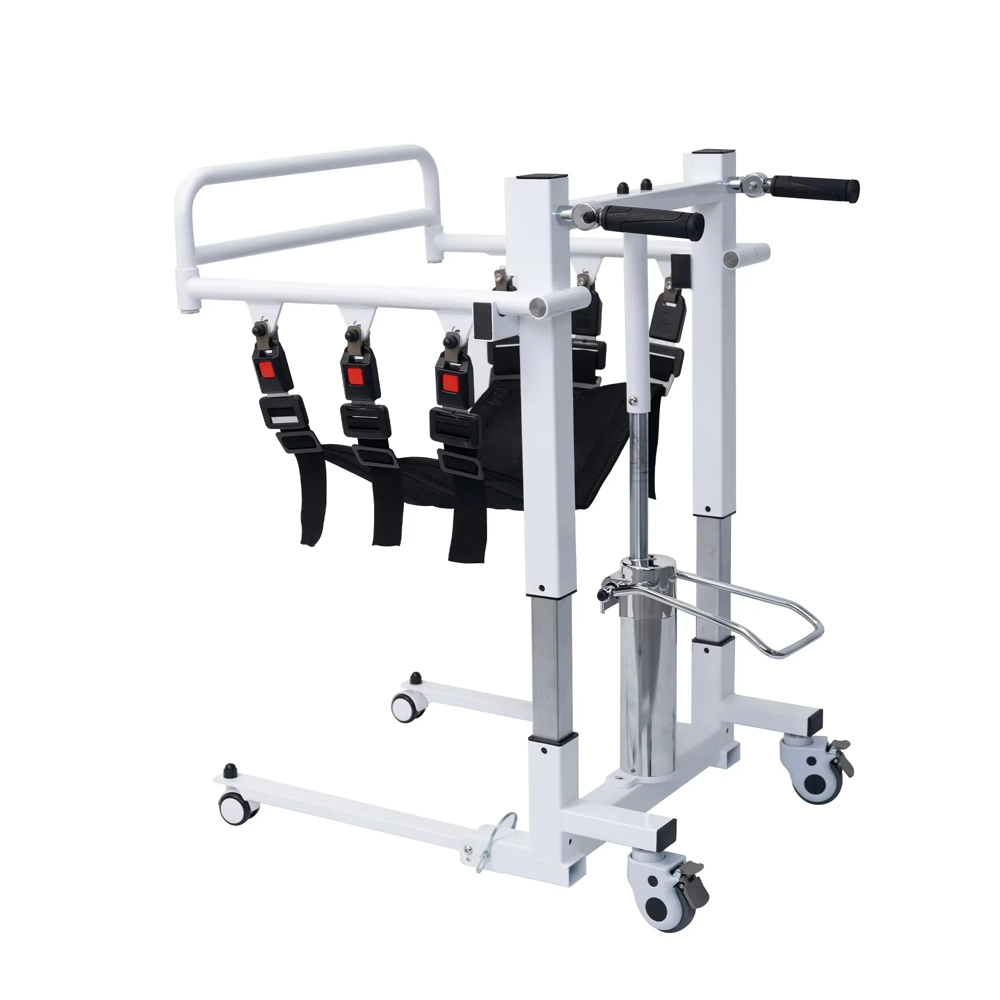 Легкая очистка, мобильная торговля, продукт для пожилых людей, стальное ручное переключение, парализованное кресло для переноски подъема пациента для Invalid