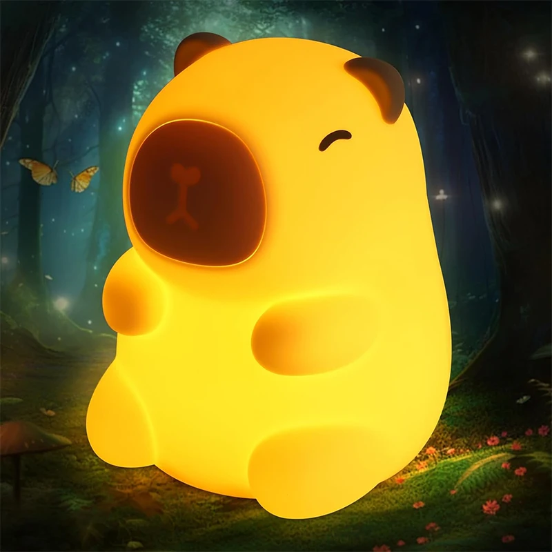 

Night Light for Kids, 7 Color Changing BPA-Free Silicone Lamp with Touch Control, Eye Protection, Rechargeable