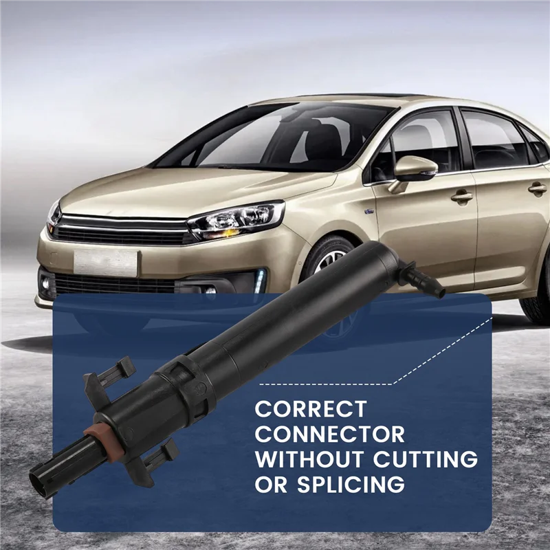 

6438P1 6438F3 Nozzle Support For 307 207 607 Citroen C4 C5 Headlight Washer Spray Nozzle Bracket Telescopic Pump