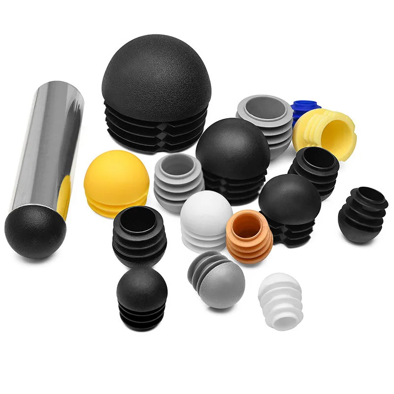 Pipe Plug 13mm~76mm Black/White/Yellow/Grey Plastic Round Tube Domed End Caps Non Slip Protector Pad Furniture Accessories image 6