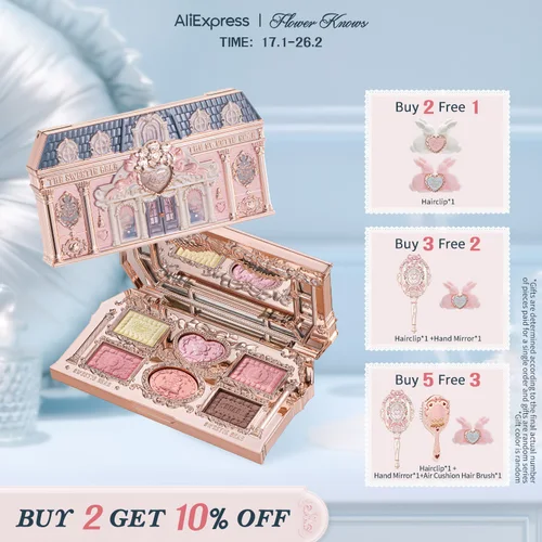 [NUEVO] Paleta de maquillaje de 6 colores de la colección Flower Knows The Sweetie Bear