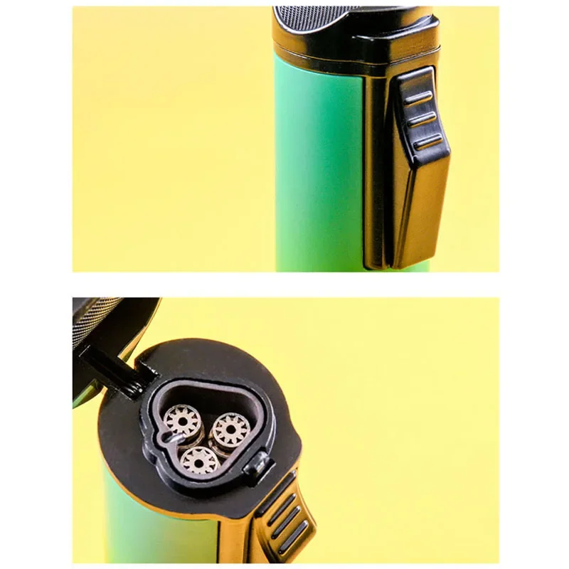 NEW High Quality Color Creative Multi-function Metal Direct Punch Lighter Windproof Lighter Outdoor EDC Camping Tools Wholesale