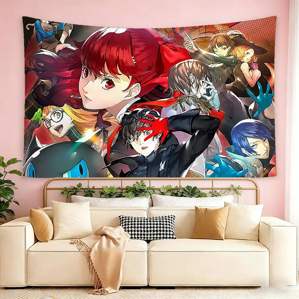 Kasumi Persona Yoshizawa 5   Flags Wall Hanging Tapestry Outdoor Garage Room Decorative flag Background Blanket