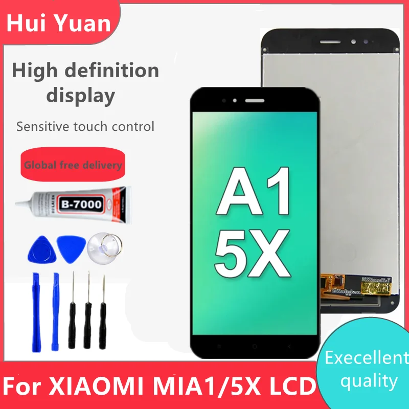 

5.5"; Original For Xiaomi Mi A1 LCD Display Touch Screen Digitizer Assembly Replacement For Xiaomi Mi 5X MiA1 Mi5X MDG2, MDI2 LC