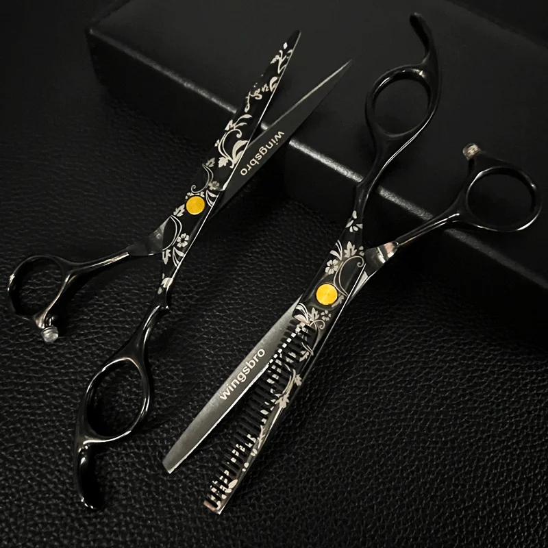 Professional Haircut Scissors, 6.5 Inch Hair Cutting Scissors Hair Thinning Shears, High-Class Patterned Scissor, Sharp Scissor