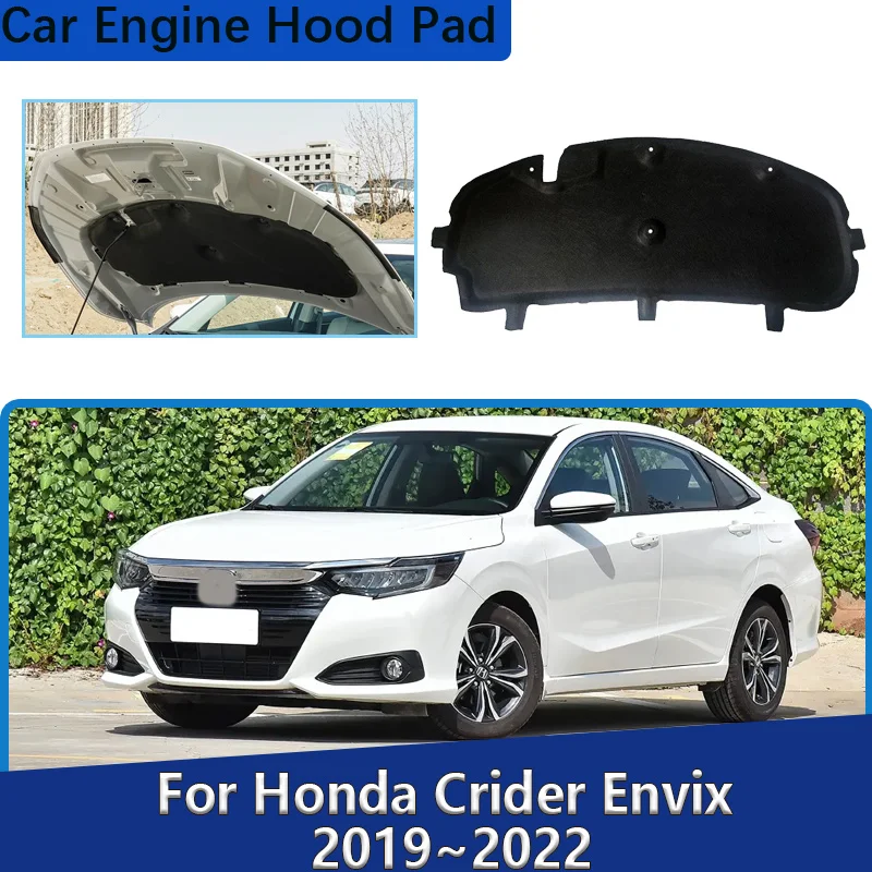 

Звукозащитные чехлы на капот двигателя автомобиля для Honda Crider Envix 2019 2020 2021 2022, звукоизоляционные хлопковые теплоизоляционные подушечки, автомобильные аксессуары