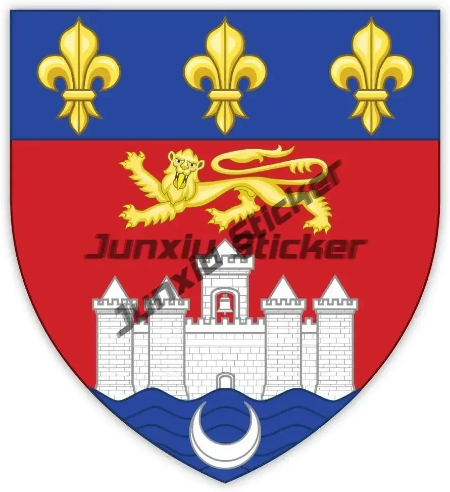 France Coat of Arms Stickers Bordeaux Coat of Arms Sticker France Map F with Regions Nice Lille City Coat of Arms France Decal