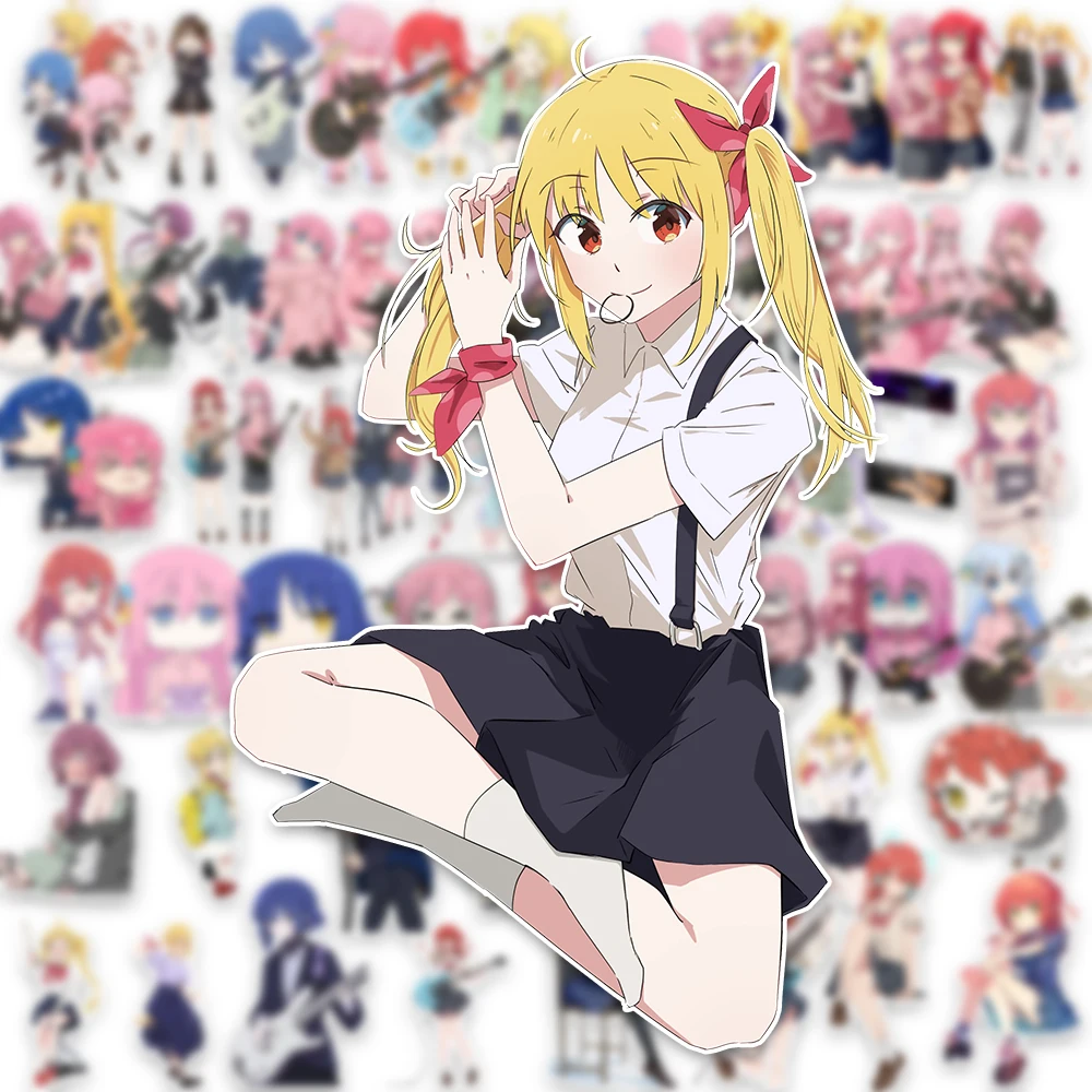 DIY 60 قطعة BOCCHI The ROCK! ملصقات أنيمي لطيف الكرتون Gotoh Hitori اللعب الهاتف المحمول الغيتار ملصقات الكتابة على الجدران باردة الديكور #5