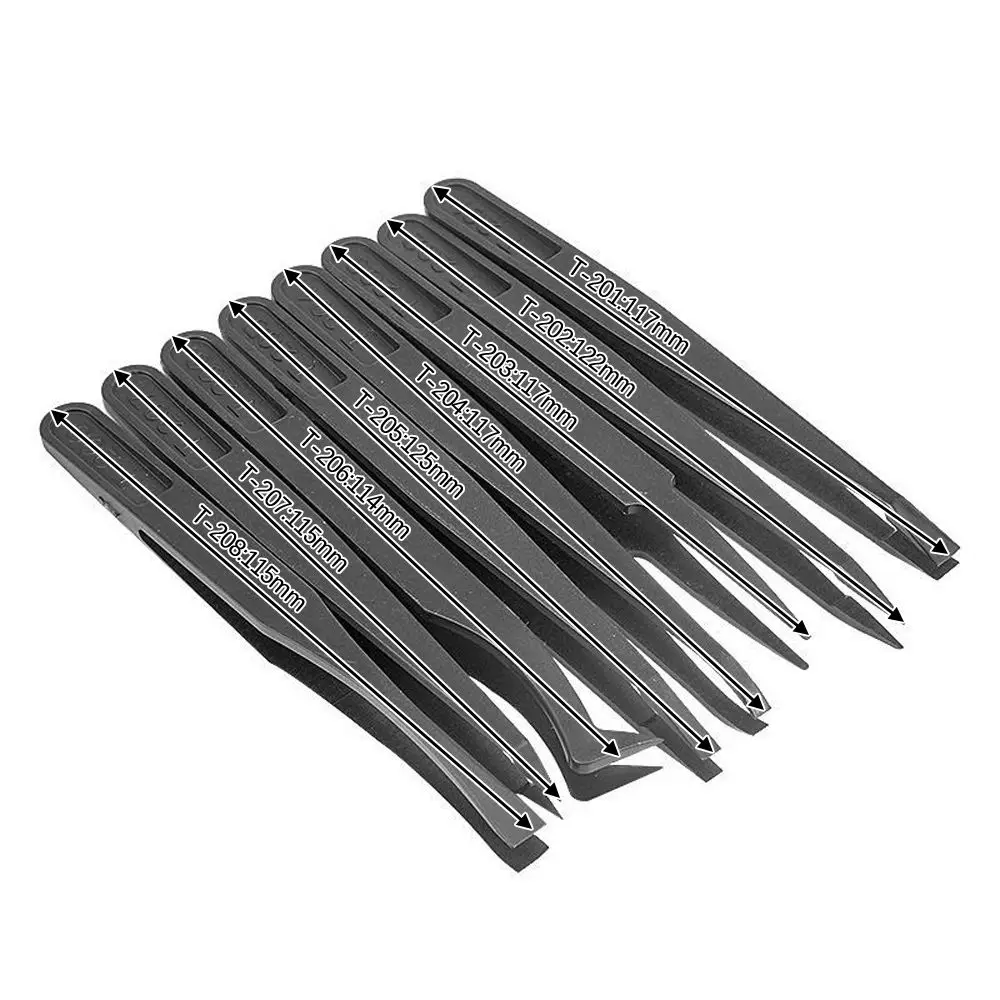 Anti Magnetic Curved Straight Home Working For Electronics Laboratory Work DIY Tools Maintenance Tools Repair Tools Tweezers