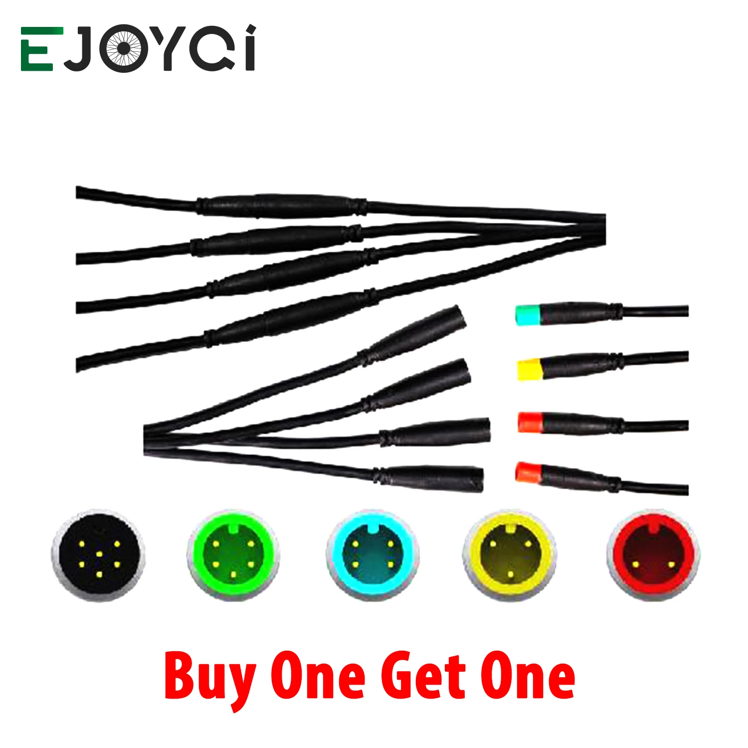 EJOYQI Julet 2 3 4 5 6 Pin 2 Generation Waterproof Cable Electrical Bicycle Ebike Extension Cable Connector for Ebike Parts