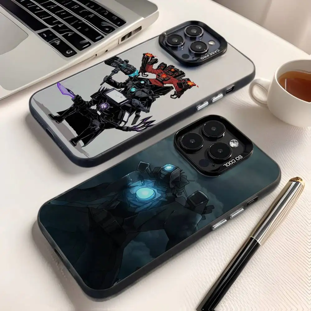 

Funny S-Skibidi Toilet Phone Case For iPhone 16,15,14,13,12,11,8,7,Pro,Max,Plus,Mini,XS,SE Anti Fall Black Matte Hard