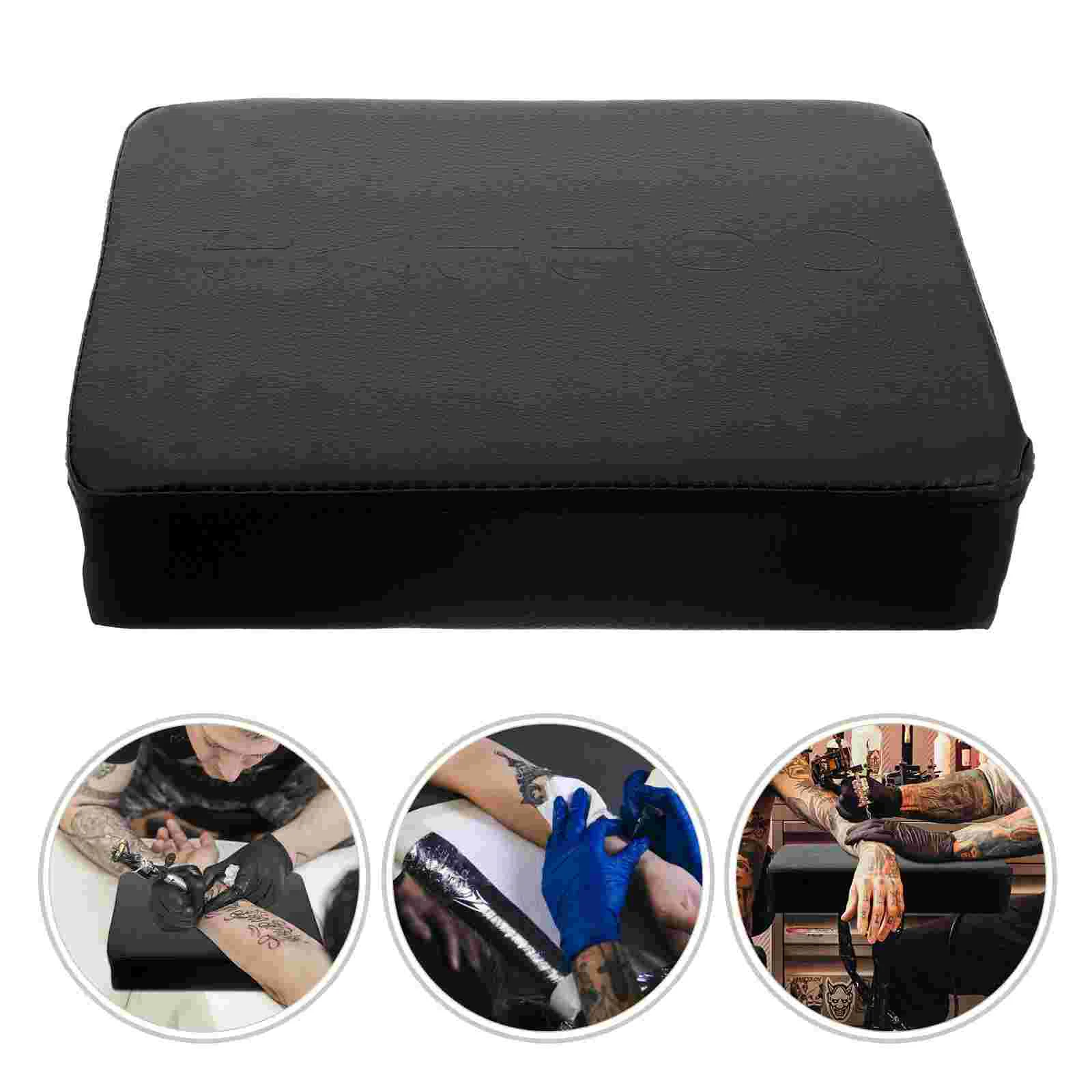 

Black Arm Rest Mat Sturdy Hand Rest Leather Arm Rest Pad Comfortable Armrest Tattoo Leather Arm Rest Pad Sturdy Stable Rest Mat